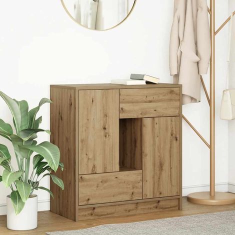 Sideboard with Drawers and Doors Artisan Oak 70.5x34x74.5 cm vidaXL (1/5)