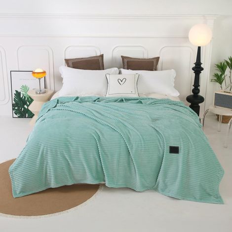 Couverture En Velours Lait Pour Bébé - 40 X 60 Pouces - Polyester - Vert Menthe (1/5)