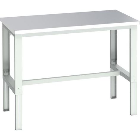 Bott 41004164.16V Cubio Adjustable Bench, Stainless Steel Clad Top 1500 x 900mm