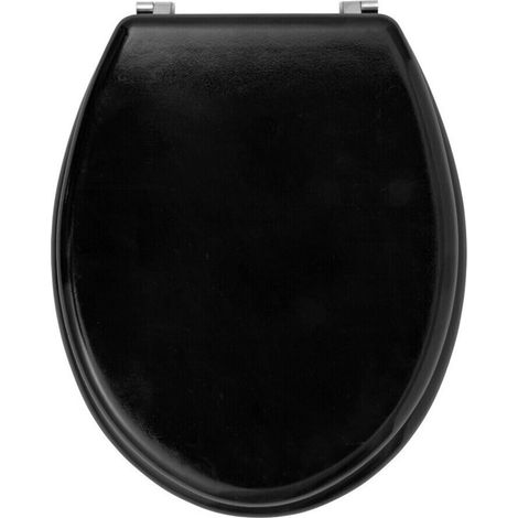 Asiento de inodoro de madera Beldray LA032355BFPEU7, negro