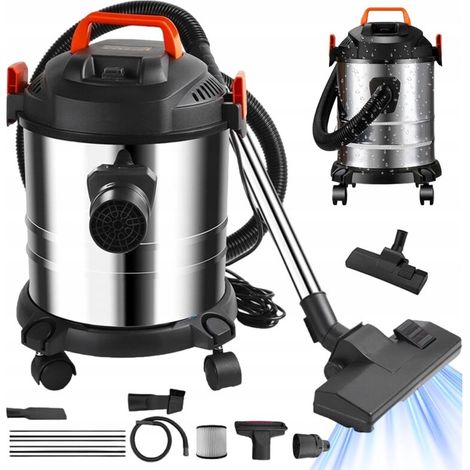 Aspirateur eau et poussière 2000W 20L – 3 en 1 pour nettoyage humide et sec – Moteur puissant 18000Pa – Accessoires inclus
