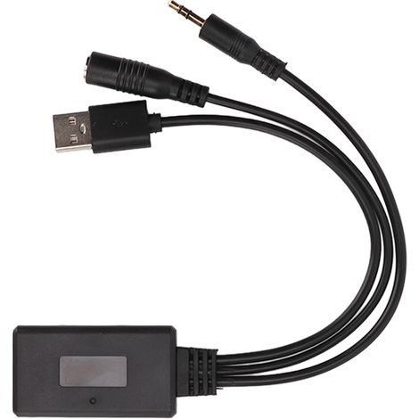 Adaptateur Bluetooth 5.0 Voiture USB avec Câble Aux et Micro Intégré, Kit Mains Libres Compatible Hyundai (1/5)