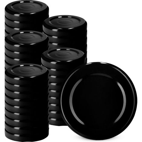 KADAX Deckel fi38 Packung 50 Stück schwarz