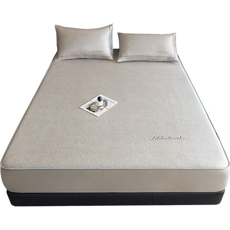 Natte en Soie 180x200cm - Fraîche, pour Lit, Été, Respirante, Lavable - Alovez (1/5)