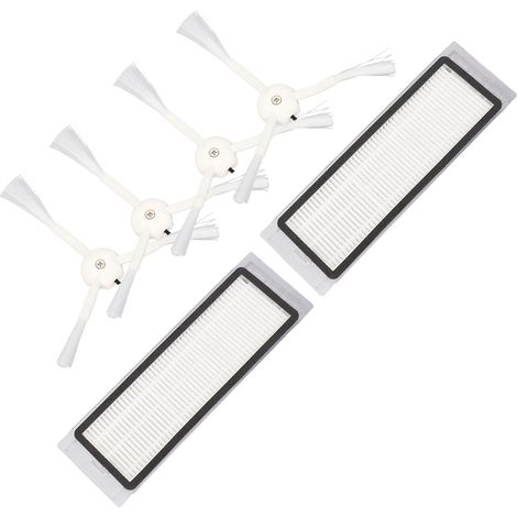 Brosse latérale et filtre pour aspirateurs : nettoyage efficace, performances optimales, longue durée de vie, caoutchouc ABS pour modèles S50 et S51 (1/5)