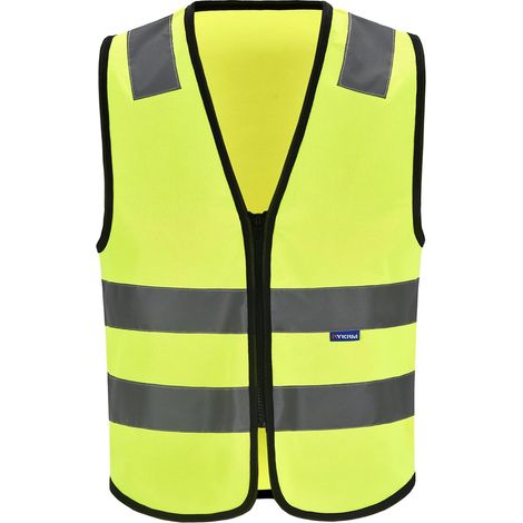 Gilet de Securité Réfléchissant, Gilet d'équitation, Fluo Moto Auto, Conforme à la Norme Gilet de Securité Réfléchissant Jaune Réfléchissant Gilet d'équitation Fluo Moto Auto (1/5)