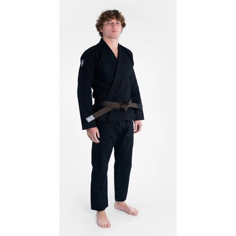 Progress Kimono/Gi BJJ Herren The Academy Schwarz + Weiß Gürtel Set A2L