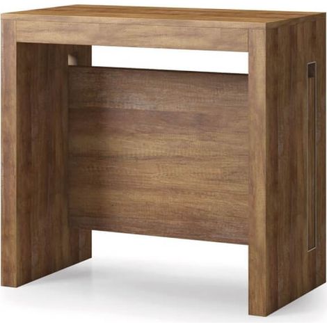 Tavolo Consolle Trasformabile rovere scuro canyon
