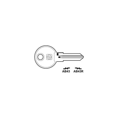 CHIAVI PER CILINDRI ABUS 5 SPINE PICCOLE- - AB43 DX - 10 pezzi SILCA
