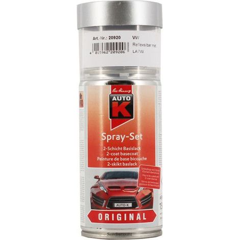 Bombe peinture - AUTO K - LA7W REFLEX SILBER MET - Gris - Volkswagen/Audi - 150 ml