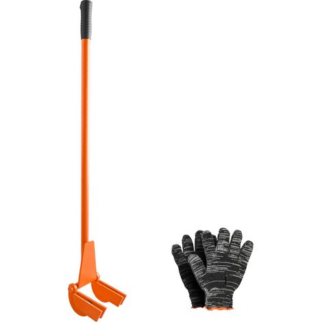 Mophorn Outil Démonte Palettes 907,18 kg Barre de 114 cm pour Retrait de Planches de Terrasse, Planchers, Charpentes, Toitures, Moulures et Cloisons Sèches, avec Tête Pivotante