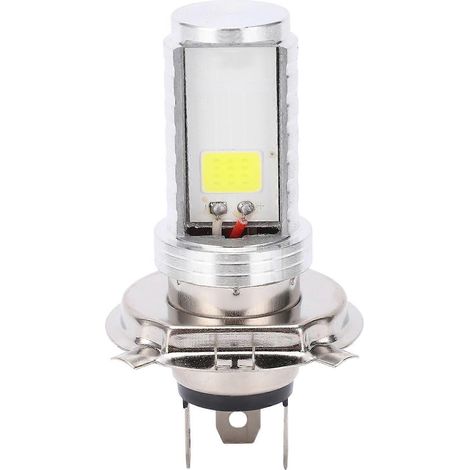 Motorradscheinwerferlampe LED-Licht H4 COB Chip Modul Glühbirne Fern- und Abblendlicht DC12‐80V