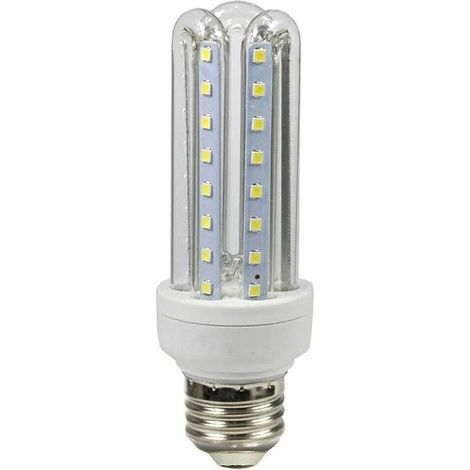 TrAdE Shop Traesio - Lampadina A Led E27 14 W Luce Calda Fredda Naturale Lampada Tubolare U-14w - -Bianco Freddo -