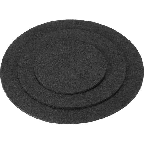 Plante sous-Verres, (4", 6", 8") 6 Paquet Réversible Rond Feutre Pot Fleur Gouttes Coussinet Tapis Absorbant Plante Plateau Fleur Pot Dessous Verre Tapis, Noir (1/5)