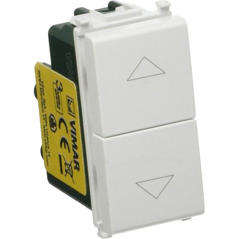 Due Pulsanti Interbloccati 1P NO+NO10A Colore Bianco DUE PULSANTI INTER.1P NO+NO10A BIANCO  PZ