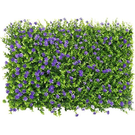 Tapis de gazon synthétique, haie artificielle pour clôture de jardin, décoration extérieure pour cour et arrière-cour (1/5)