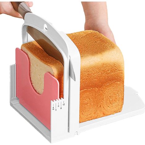 stuk - Broodsnijder - Handmatig - Keukengadget - Geschikt voor het snijden van brood en toast - 22,61419,7 cm - Wit (1/5)