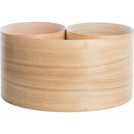 Nordlinger – Placage chêne pré-encollé 250 cm x 25 cm – Bois véritable pour marqueterie et rénovation – Fixation thermocollante