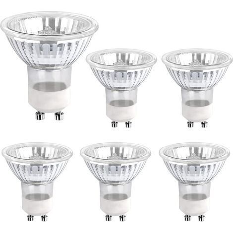 Ampoule Halogene GU10 35W 230V, 380lm Blanc Chaud 2700K, Dimmable Ampoule Spot Halogene, pour Lumire d\'armoire, Lumires d\'exposition, pack de 6 (1/5)
