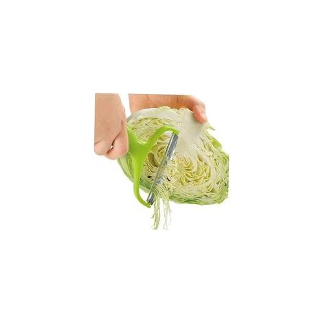 Juego de 3 piezas: cortador de repollo, rallador de papas, pelador, ensaladera, cortador de frutas, pelador de acero inoxidable - Crezuo