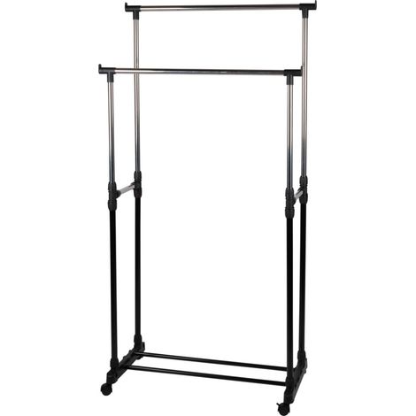 alpina portant à vêtements Noir H155xl41xL75cm (1/5)