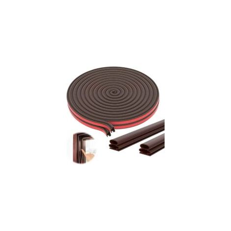 Burlete adhesivo de goma para puertas y ventanas de 10 mm x 12 mm y 1 m, kit de sellado anticolisión, burlete insonorizado para puertas de garaje, burlete para puertas de entrada, para el sellado de p