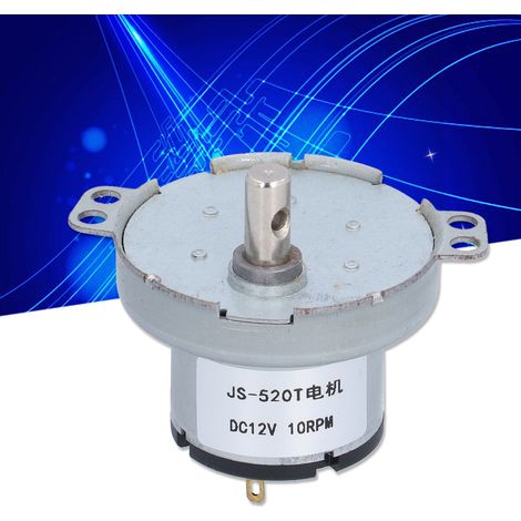 JS-520T Gleichstrom-Getriebemotor, 12 V Gleichstrom, 10 U/min (1/5)