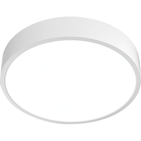 Plafoniera minimal bianca 40cm LED 32W CCT IP44 Italux (1/2)