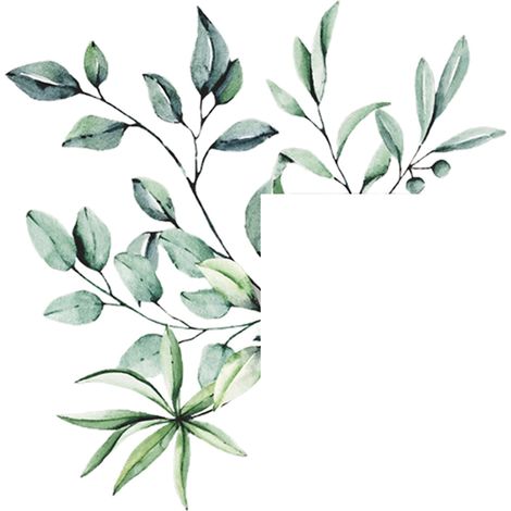 Sticker Mural Interrupteur Motif Plante Verte, Décoration Murale Amovible pour Restaurant et Maison (1/5)