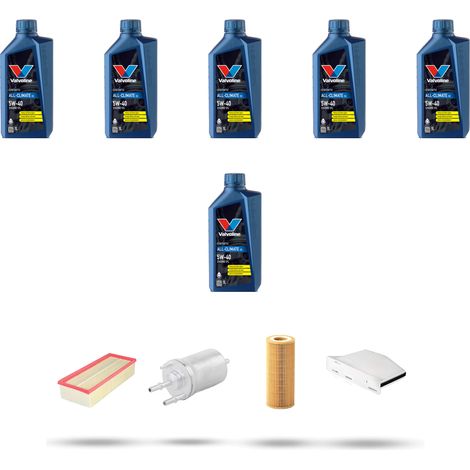 Kit tagliando 4 FILTRI e 6L OLIO compatibile con Vw New Beetle / Cabrio (5C) 2.05 V5 125kw Dal 2011 al 2019 (1/5)