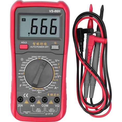 Multimètre numérique VS-86H testeur AC DC tension courant température fréquence détecteur de fil sous tension
