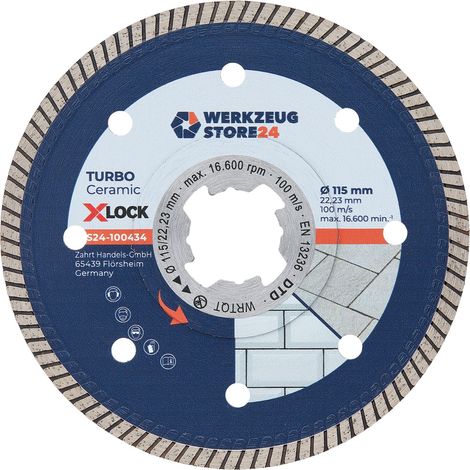 Disco diamantato WS24 X-Lock® Premium gres porcellanato 115 mm - WS24-100434 (1/5)