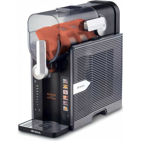 Ariete 655 MySlush & IceCream, Macchina per granite, gelati e frozen drink, Serbatoio 2,6L, 30-60 minuti di preparazione, 6 programmi automatici, Senza ghiaccio