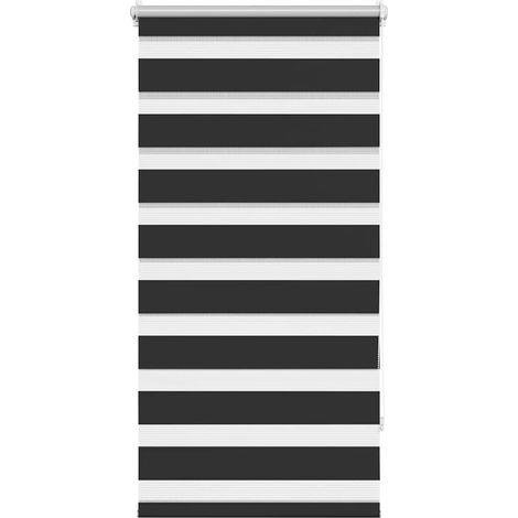 vidaXL Tenda a rullo zebra 80,9x150 cm Tessuto Larghezza 76,7 cm