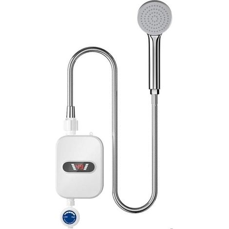 Chauffe-eau électrique instantané – Sans réservoir, écran LCD – Pour douche et salle de bain (1/5)