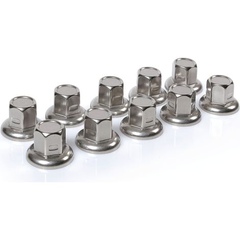 American, Set 10 copribulloni testa piatta in acciaio inox - Ø 33 mm (1/3)