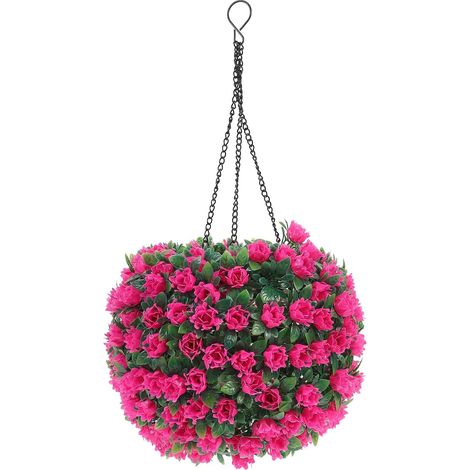 Boule topiaire solaire LED en plastique et fer, décoration pour jardin, mariage et intérieur - 1 pièce (1/5)