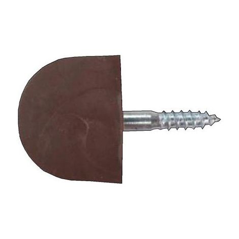 Blister de 12 petits supports d'étagères de vitrine en plastique marron/01