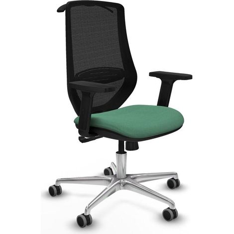 piqueras-y-crespo Mardos chaise de bureau vert émeraude (1/3)