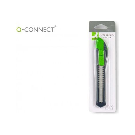 Cutter q-connect kf10632 lame 18 mm plastique abs