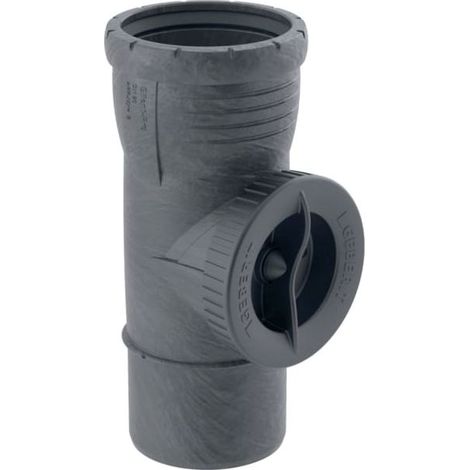 Geberit Silent Pro pièce de nettoyage 393527141 DN 110, 90 °, avec ouverture de service ronde