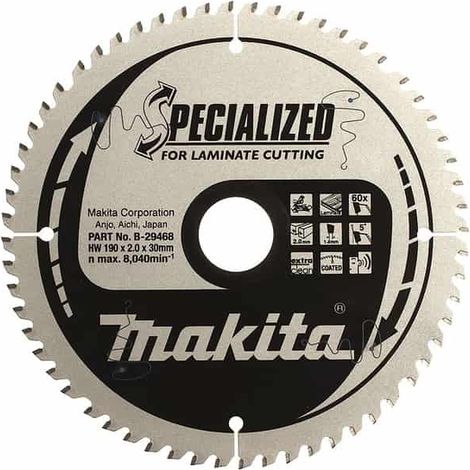 Makita B-33881 Lame spécialisée pour la coupe de MDF et de stratifiés 305x30 mm
