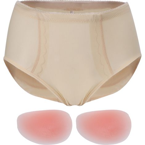 String culotte rembourrée pour femmes, fausses fesses sexy avec coussinets en silicone (1/5)