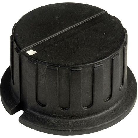 Tête de bouton rotatif SCI PN-38A(6.4mm) avec pointeur noir (Ø x H) 34.8 mm x 18 mm 1 pc(s) (1/4)