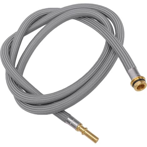 Replace Kitchen Faucet Hose with Solid Brass Fitting, Nylon and Copper Hose for Allegro Cento Decor Metris Talis Swing C (1/5)