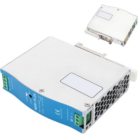 Alimentation à découpage BERM pour automate programmable NDR-75-24, 75 W, 24 V, 3,2 A, tension d'entrée 100-240 V CA (1/5)