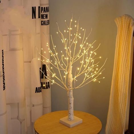 Arbre Lumineux - - 60 cm - 144 LED - Blanc Chaud - Décoration Intérieure (1/4)