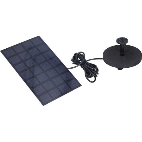 Fontaine Flottante Solaire Efficace en Matériau ABS, Pompe à énergie Solaire pour Décoration de Jardin de Piscine 7V 2.5W