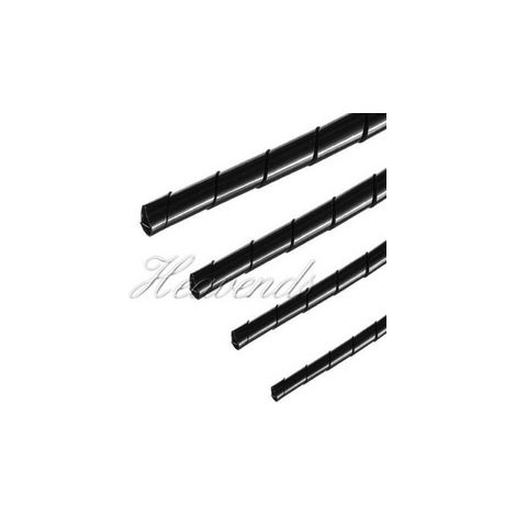 2m Spiral Cable Wrap Tidy Hide Binding Wire Management PC TV HOME OFFICE 6mm Black