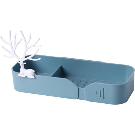 Étagère murale INOOMP , design simple et grande capacité , en plastique , gain de place pour salle b (1/5)